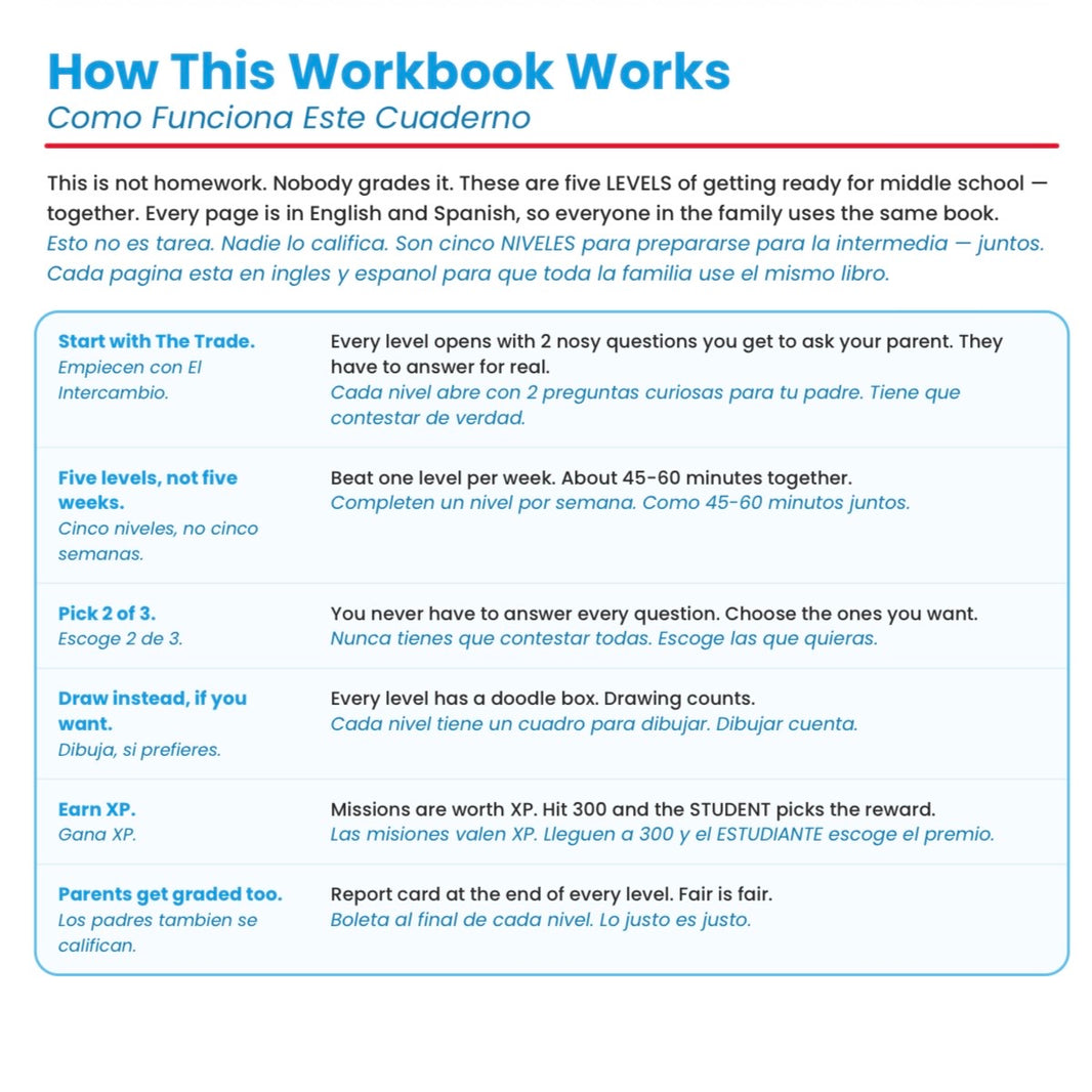 Mind Up — The Elementary-to-Middle School Family Workshop (Bilingual Digital Workbook)
