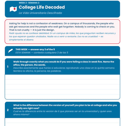 Launch Ready — The College Transition Bundle (Student Journal + Parent Edition, Bilingual)