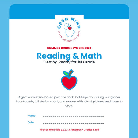 Rising 1st Grade Summer Bridge Workbook | Reading + Math | Kindergarten to 1st Grade | Printable PDF