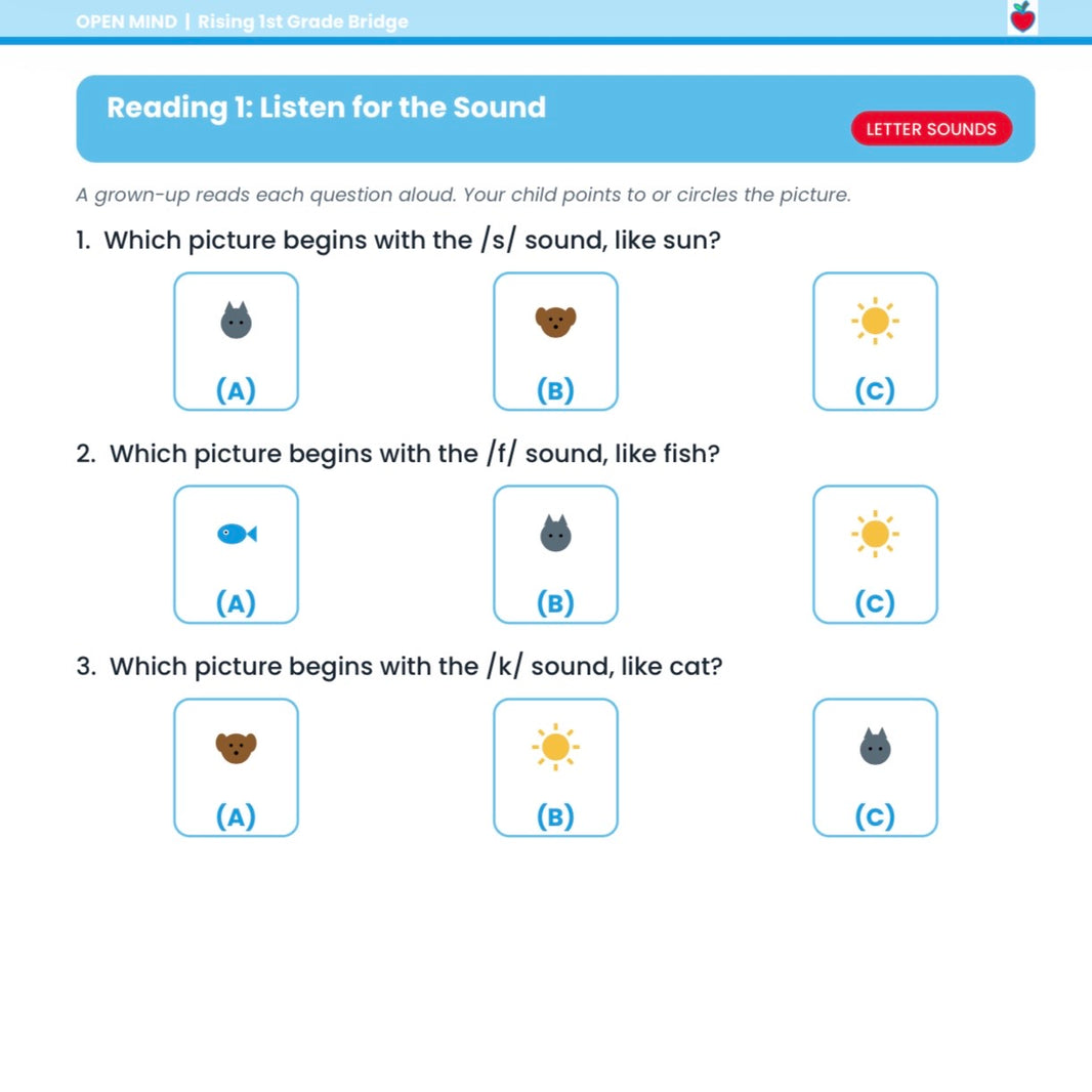 Rising 1st Grade Summer Bridge Workbook | Reading + Math | Kindergarten to 1st Grade | Printable PDF