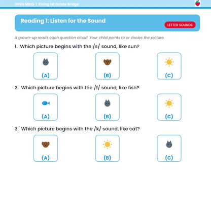 Rising 1st Grade Summer Bridge Workbook | Reading + Math | Kindergarten to 1st Grade | Printable PDF