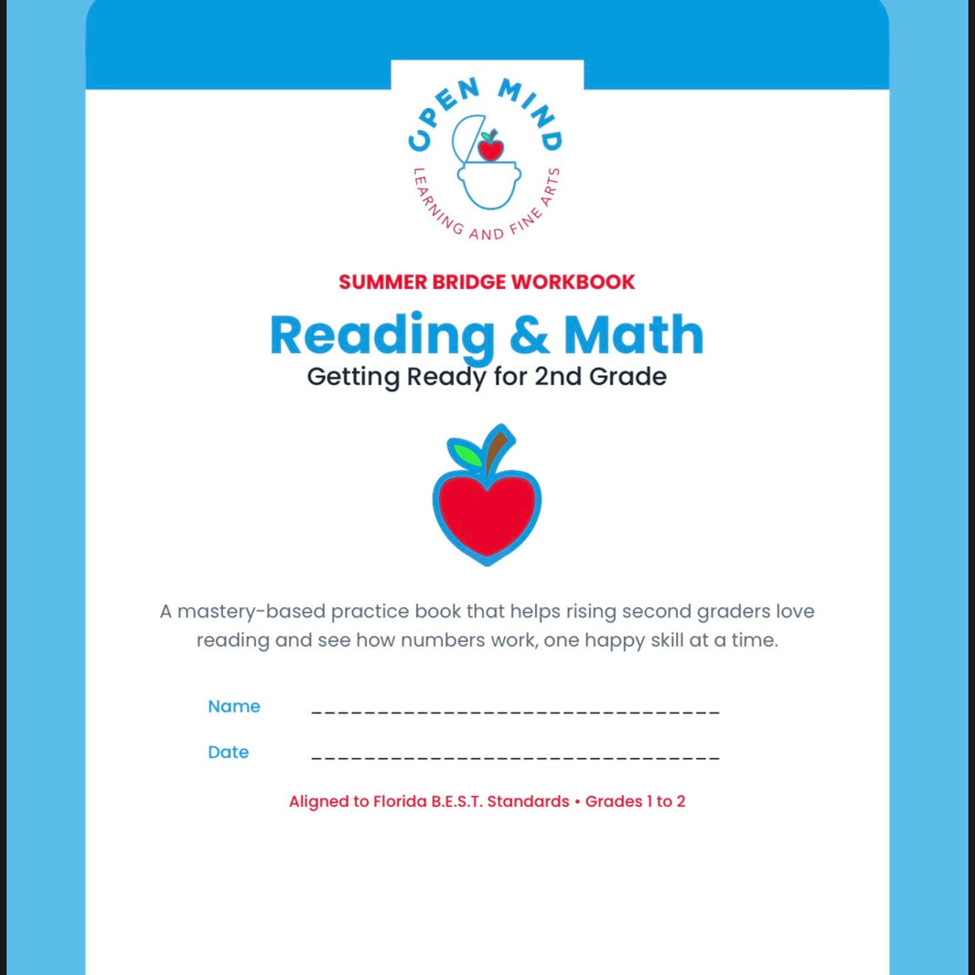 Rising 2nd Grade Summer Bridge Workbook | Reading + Math | 1st to 2nd Grade | Printable PDF
