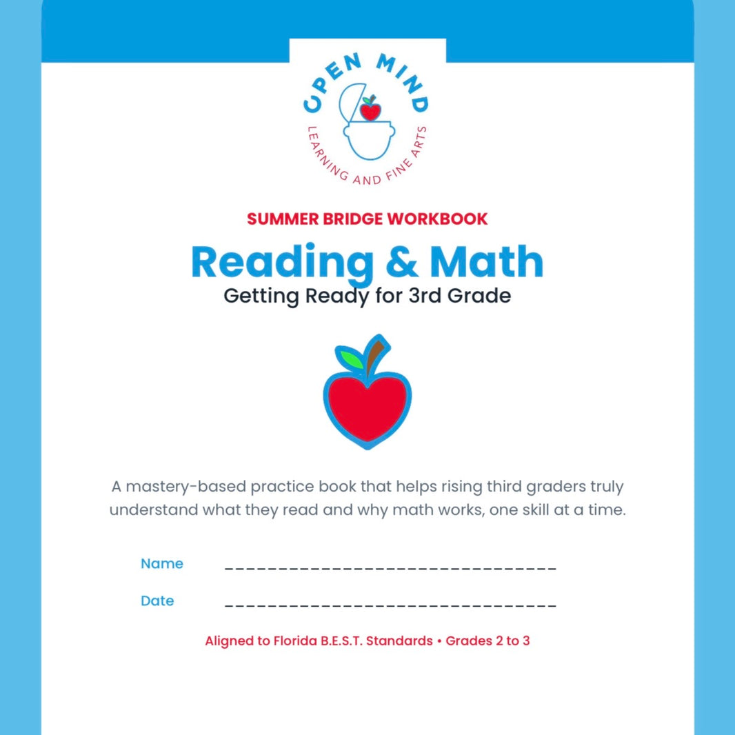 Rising 3rd Grade Summer Bridge Workbook | Reading + Math | 2nd to 3rd Grade | Printable PDF