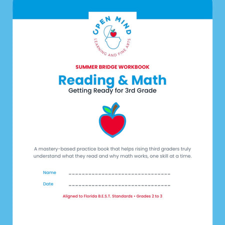 Rising 3rd Grade Summer Bridge Workbook | Reading + Math | 2nd to 3rd Grade | Printable PDF
