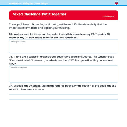 Rising 3rd Grade Summer Bridge Workbook | Reading + Math | 2nd to 3rd Grade | Printable PDF