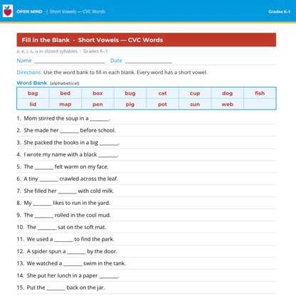 Phonics and fluency program with Dolch sight words, kindergarten to 3rd grade – preview 2