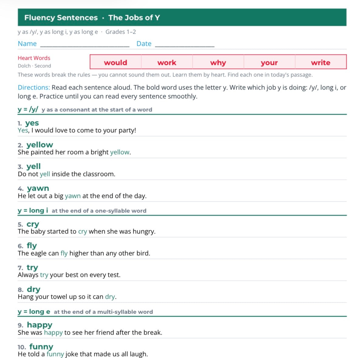 Phonics and fluency program with Dolch sight words, kindergarten to 3rd grade – preview 4