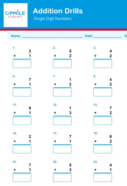 Addition & Subtraction Mastery Drill Workbook | Digital Download