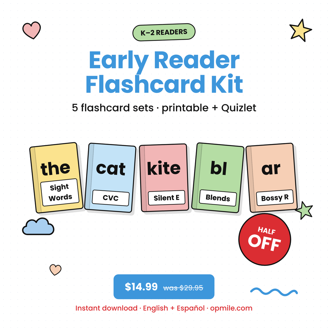 Early Reader Flashcard Kit | K–2