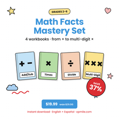 Math Facts Mastery Set | Grades 2–6